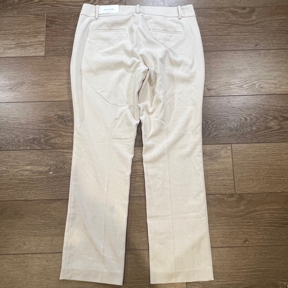 Ann Taylor Factory Women's Signature Straight Dress Pants Trousers Beige NWT sz8 - Picture 10 of 12